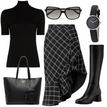 Outfit Falda longuette Negro Mujer: 9 Outfit Mujer | Bantoa