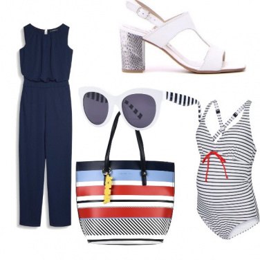 Outfit Il mare a righe