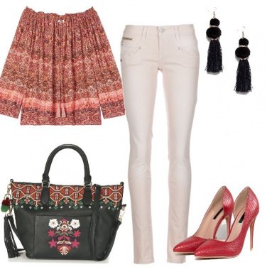 Outfit La camicia folk