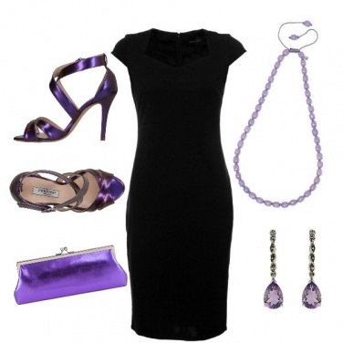 Outfit Viola eleganza