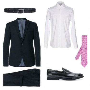 Outfit La cravatta rosa