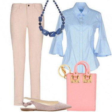 Outfit La collana sulla camicia