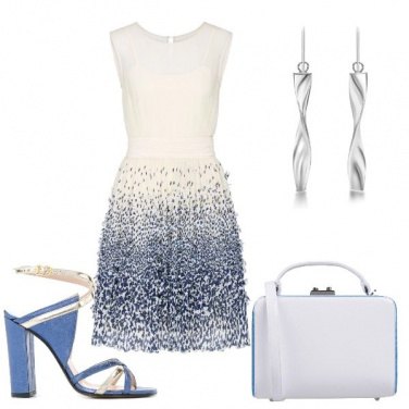 Outfit Bianco e blu