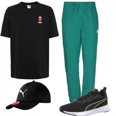 Pantalones hombre verde oscuro con diseños cintura alta con lazos algodón  Martin Asbjørn | Bantoa