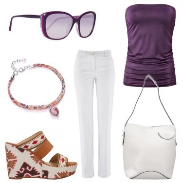 Outfit Viola d\'estate