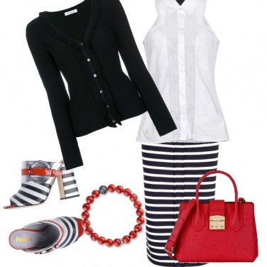 Outfit Un tocco di rosso