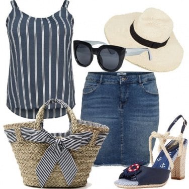 Outfit Stripes marine