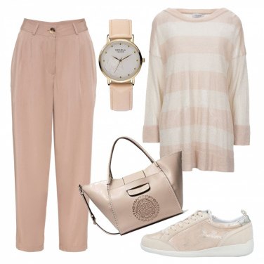 Outfit Sneakers Beige Un solo color Mujer: 2 Outfit Mujer | Bantoa