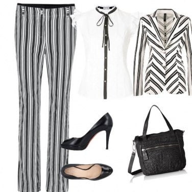 Outfit Black end White