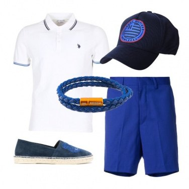 Outfit Accessorio blu cobalto