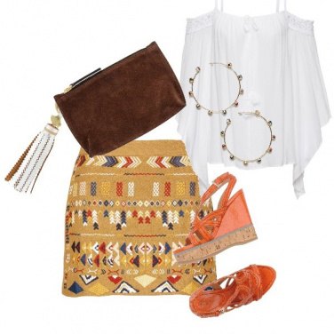 Outfit Bohoo azteco style
