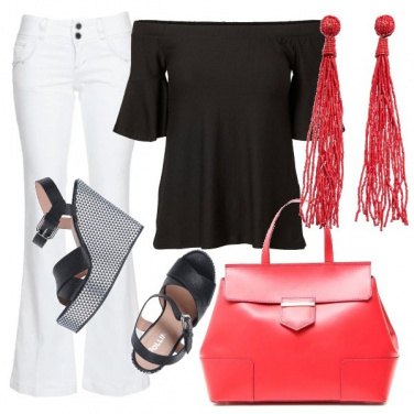 Outfit Con i jeans a zampa