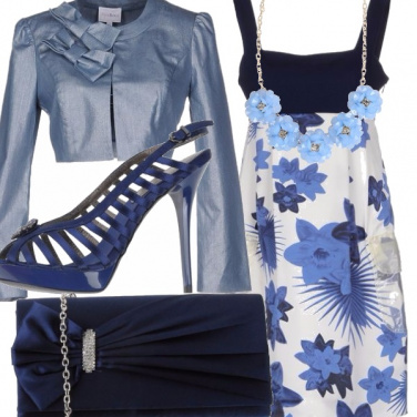 Outfit Fiori blu