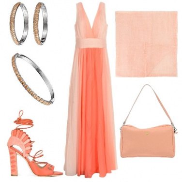 Outfit Total look albicocca
