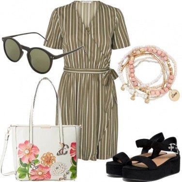 Outfit Wrap dress per l\'ufficio