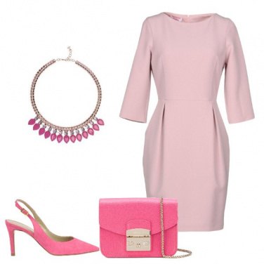 Outfit Cerimonia rosa
