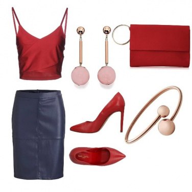 Outfit Rosso di sera