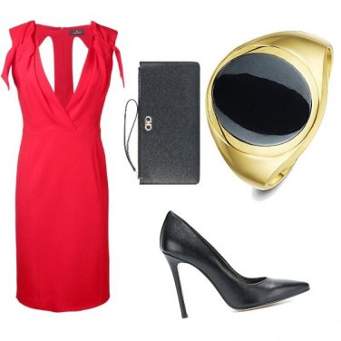 Outfit Rouge et noire