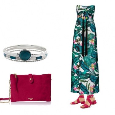 Outfit Purple & green