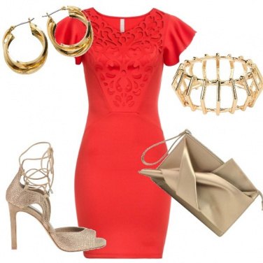 Outfit Dorata con Glamest