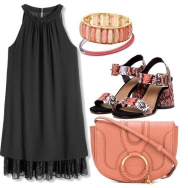 Outfit Una borsa color albicocca