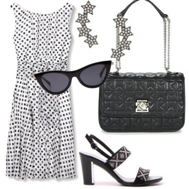 Outfit Un abito a pois