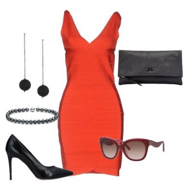 Outfit Curve in rosso