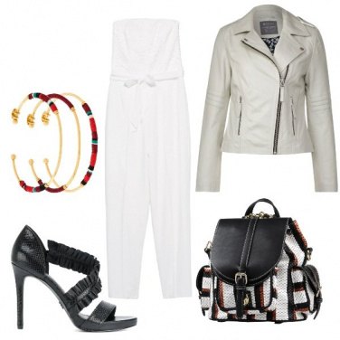 Outfit Serata fuori con zainetto