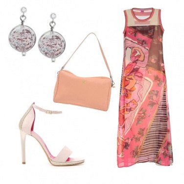 Outfit Rosa e pesca