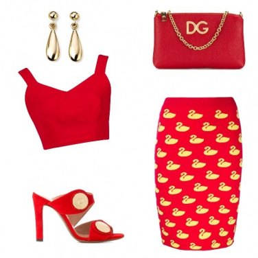 Outfit Rosso di sera ...