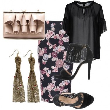Outfit Di sera con i fiori