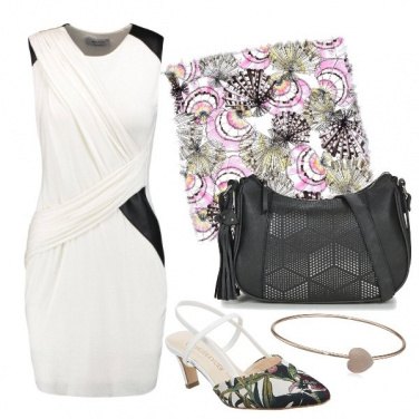 Outfit Fiori e tubino