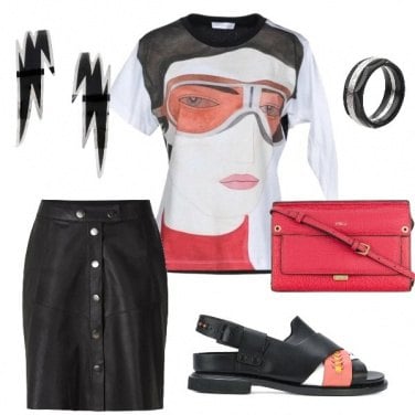 Outfit Evening in pencil skirt