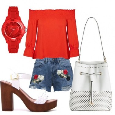 Outfit Rosso glam