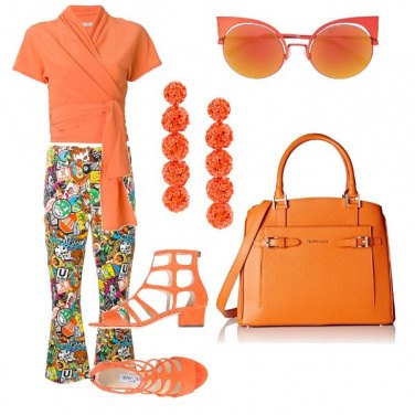 Outfit Arancio per il tempo libero