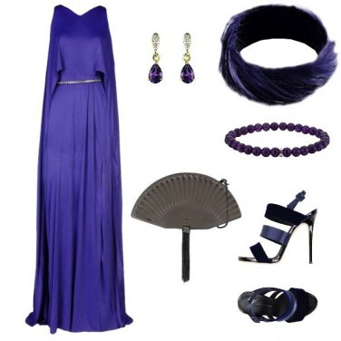 Outfit Soirée pourpre