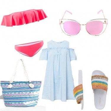 Outfit Colorful beach day