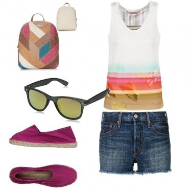 Outfit Basic, colore al mare