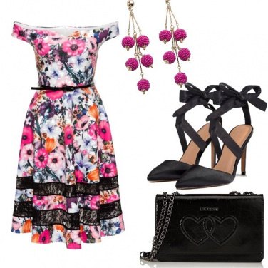 Outfit Fucsia e nero
