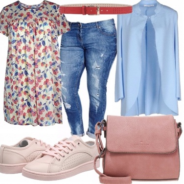 Outfit Pink curvy