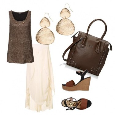 Outfit Panna e cioccolato woman