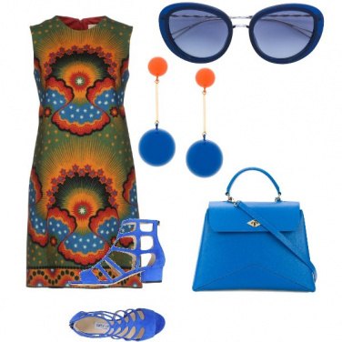 Outfit Il tubino colorato