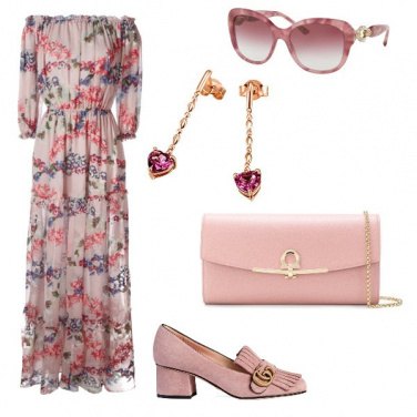 Outfit Floreale con il mocassino