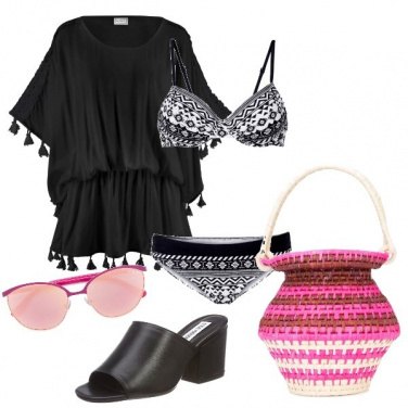 Outfit La borsa di raffia