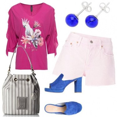 Outfit Levis rosa e la maglia tenerissima