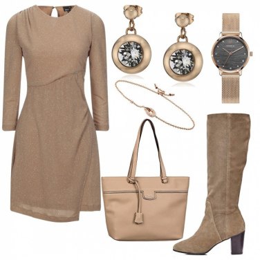Outfit Vestidos Marrón Un solo color Mujer: 4 Outfit Mujer | Bantoa