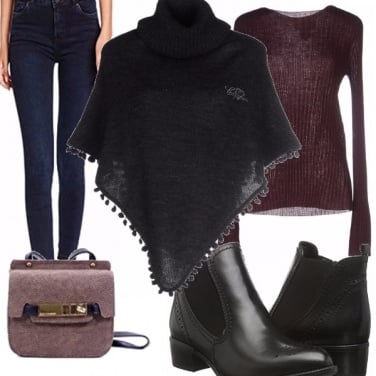 Outfit Semplice mantella