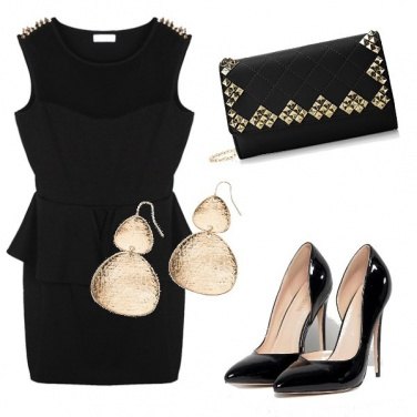Outfit Black and gold