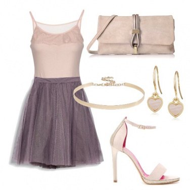 Outfit Rosè e tulle