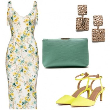 Outfit Un fresco tubino floreale